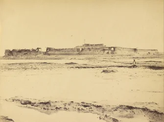 Exteriör av North Fort Peiko River som visar den engelska och franska ingången, 21 augusti 1860