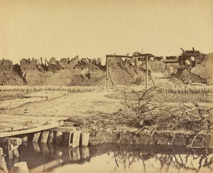 Exteriör av North Fort som visar den engelska ingången 21 augusti 1860
