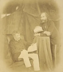 Sir Henry Drury Harness, K.C.B., Överste Commandant, Royal Engineers och Överste Robert Abercromby