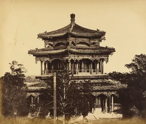 [Det stora kejserliga palatset (Yuan Ming Yuan) före nedbränningen, Pekin, 18 oktober 1860]