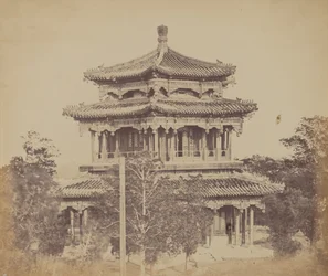 Det stora kejserliga palatset Yuen Min Yuen, Pekin, före bränningen, 18 oktober 1860