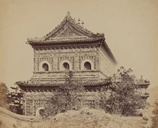 Det stora kejserliga porslinspalatset Yuen Min Yuen, Pekin, 18 oktober 1860