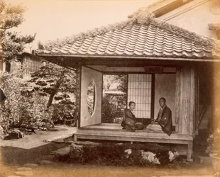 Tycoons hållplats på Tocaido Hasa, 1868.