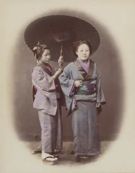 Ung dam och tjänarinna