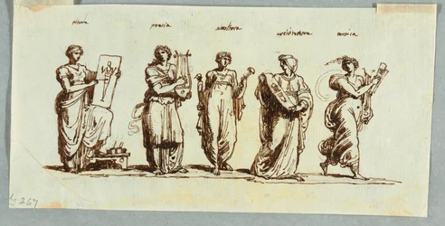 Allegoriska figurer av konsten