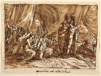 Takdesign, Alexander och Darius familj, Alexanders nåd, Sala di Alessandro, Palazzo Naldi, Faenza