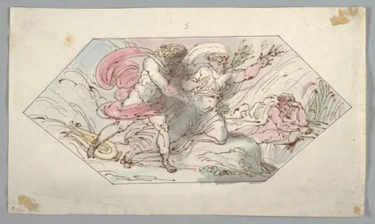Teckning, Apollo och Daphne, 1796-98