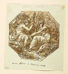 Ritning, Bacchus och Ceres