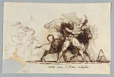 Hercules återger Horn från Bull Achelous
