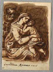 Madonna och barn med St. Joseph