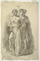 Melpomene, Muse of Tragedy och Clio, Muse of History