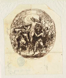 The Triumph of Venus designad för sovrummet i Palazzo Milzetti, Faenza