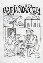 En inka frågar en spanjor vad han äter, och han svarar “Guld”