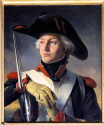 Porträtt av Jean Andoche Junot (Jean-Andoche) (1771-1813) i Sergeant Grenadier, Duke of Abrantes Målning av Henri Felix Philippoteaux (1815-1884) 1792 Dim. 0,72 x 0,55 m