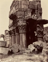 Detaljer av kolonnkapitälen i Jupitertemplet - Baalbek
