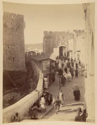Interiören i Jaffaporten i Jerusalem