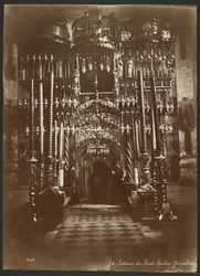 Interiör av Heliga gravens kyrka, Jerusalem