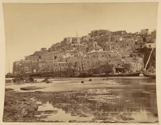 Jaffa, vy från havet, Palestina