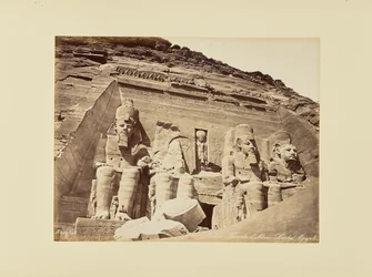 Nubien. Templet i Abu Simbel, Egypten