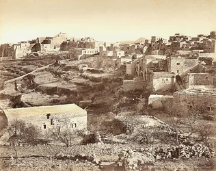 Panoramautsikt över Betlehem, Israel