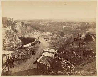 Vägen till Betlehem, sedd från Jaffaporten, Jerusalem