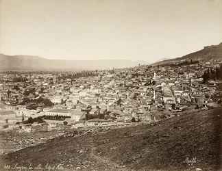 Vy över Smyrne i Turkiet