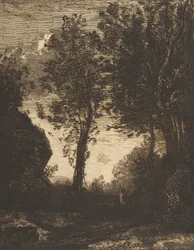 Solnedgång, 1858.