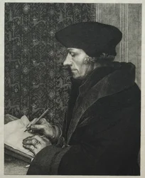 Erasmus, efter Holbein, 1863.