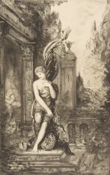 Mannen som jagar förmögenhet och den som väntar på henne i sin säng, 1886.