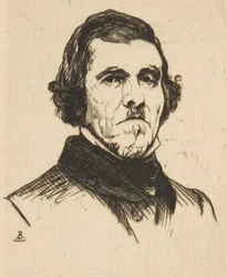 Porträtt av Eugene Delacroix, 1863.