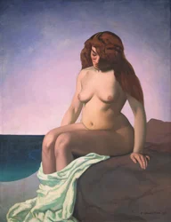 Badare vid klippan, 1909