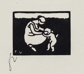 Badande med ett barn, IX från "Les Petites Baigneuses", 1893