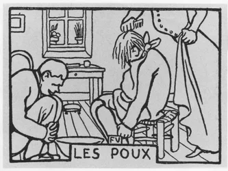 Morotshuvud: ”löss”, skriven av Jules Renard ed. Flammarion (illustration)