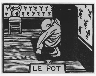 Morotspoil: ""krukan"", Jules Renard, illustration av Felix Vallotton, red. Flammarion.