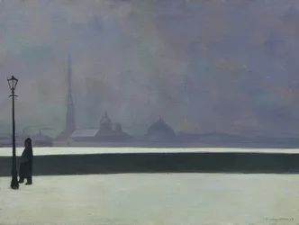 Newa, ljusnebulosa (La Néva, brume légère). 1913