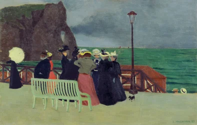 Plankorna vid Etretat, 1899.