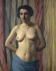 Naken med blå skärp, 1922.