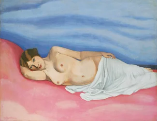 Liggande kvinnlig nakenstudie, 1913