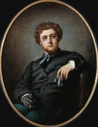 Porträtt av kompositören Georges Bizet 1838-1875, ca 1865.