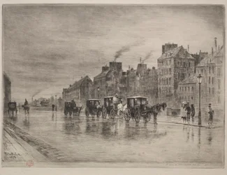 En vintermorgon på Quai de l