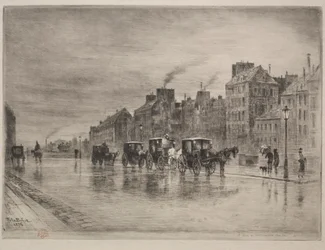 En vintermorgon på Quai de lHôtel-Dieu, 1876.