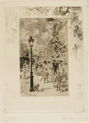 Nationaldag på Boulevard de Clichy