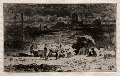 Åsnorna vid Cailles kulle, ca. 1875.