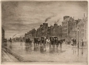 En vintermorgon på Quai de l