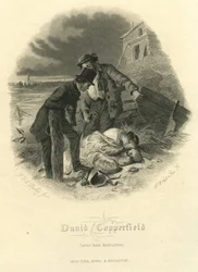 David Copperfield: Saved From Destruction, graverad av H.B. Hall och söner, 1867