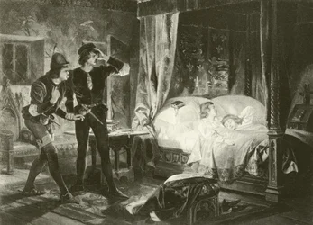 Kung Richard den tredje. Akt IV-Scen III (gravyr)