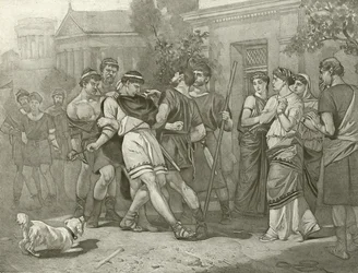 Misstagens komedi. Akt IV, Scen IV (gravyr)