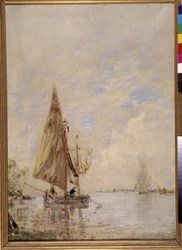 fiskare i en båt