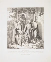 Tobias tar avsked av sin far, 1829.