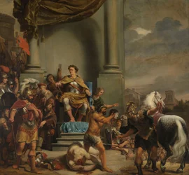 Konsul Titus Manlius Torquatus beordrar halshuggning av sin Son